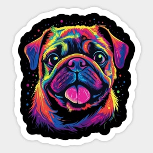 Pug Smiling Sticker